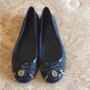 Tory Burch navy flats